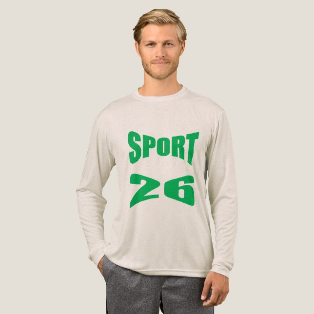 T-shirt En Tri-matière Tri-blend Long Sleeve Shirt oatmeal  SPORT  26 (Recto complet)