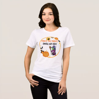 T-shirt En Tri-matière Trick or Treat Smell My Feet Funny Halloween Tees