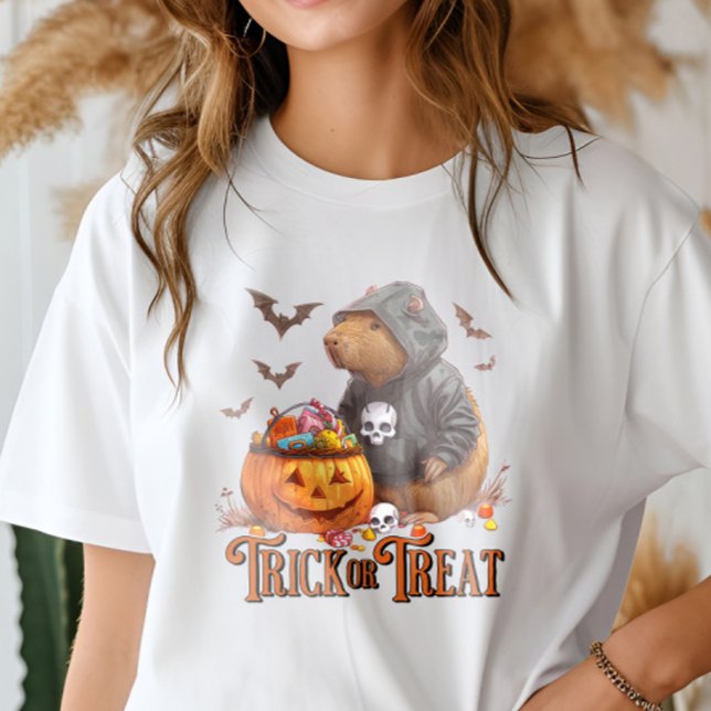 T-shirt En Tri-matière Trick ou traiter Capybara Halloween drôle (Créateur téléchargé)