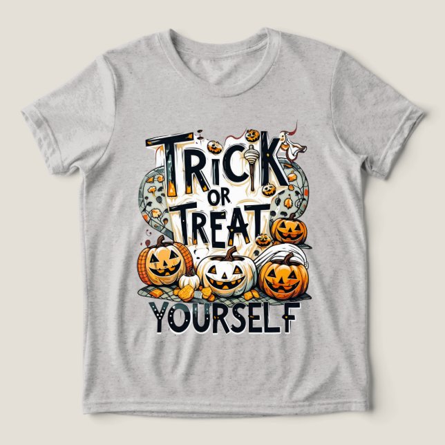 T-shirt En Tri-matière Trick Ou Treat Yself - Halloween (Design Recto)