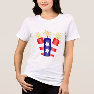 T-shirt En Tri-matière Trio de pétards pour 4 juillet