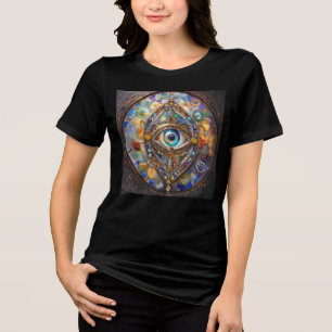 T-shirt En Tri-matière Troisième œil sur verre et bronze