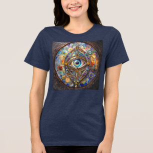 T-shirt En Tri-matière Troisième œil sur verre et bronze
