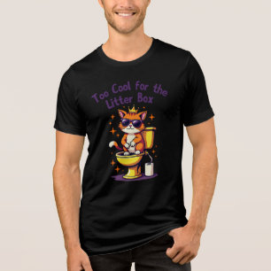 T-shirt En Tri-matière Trop Cool pour le Tee de la Litière - Chat Royal T