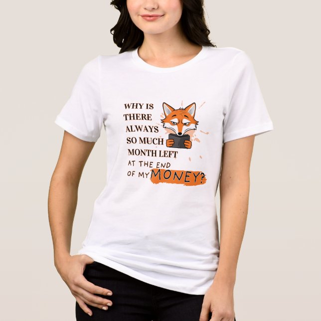 T-shirt En Tri-matière Trop De Mois, Trop Peu D'Argent (Recto)