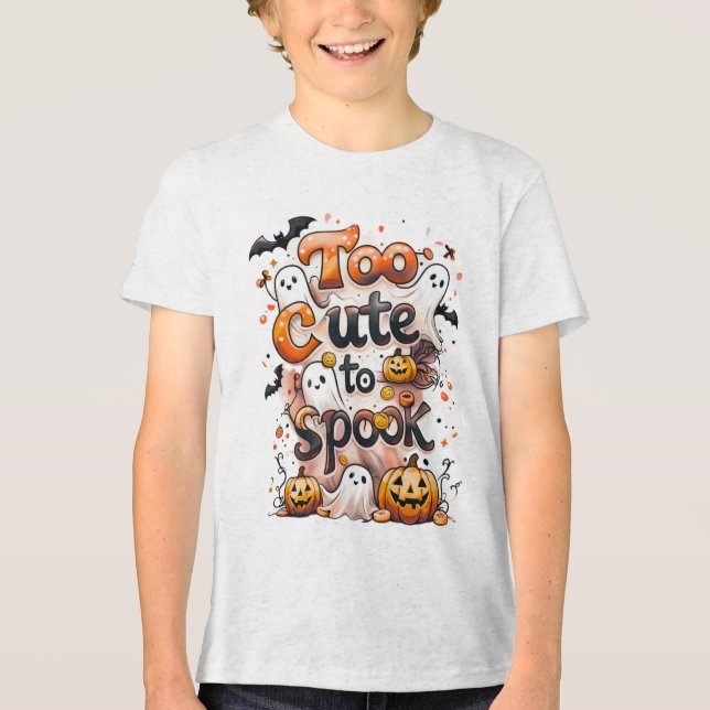 T-shirt En Tri-matière Trop mignon pour parler - Halloween (Recto)