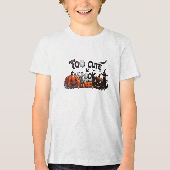 T-shirt En Tri-matière Trop Mignonne Pour Parler -Halloween (Recto)