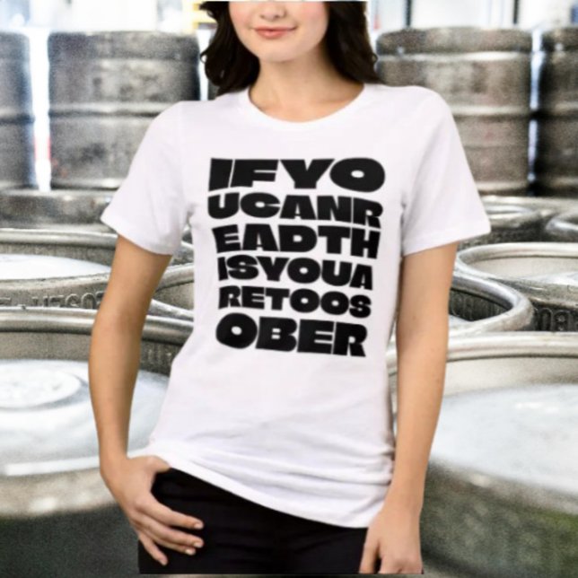 T-shirt En Tri-matière TropSober, instruction empilée Tee (Créateur téléchargé)