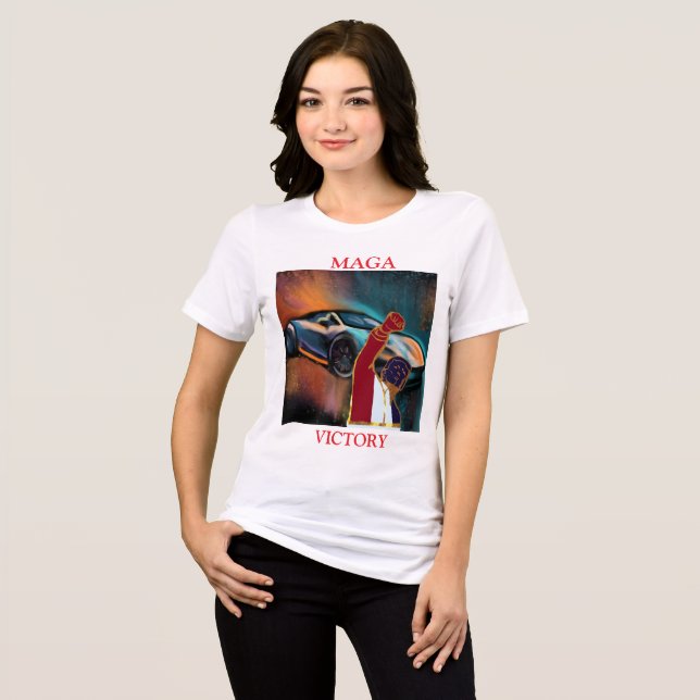 T-SHIRT  EN TRI-MATIÈRE TRUMP (Recto plein)