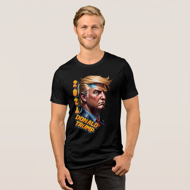 T-shirt En Tri-matière Trump Cyberpunk 2024 T Shirt (Recto plein)