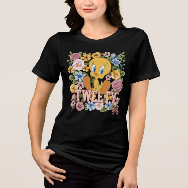 T-shirt En Tri-matière TWEETY™ Floral Embroidery Graphic (Recto)