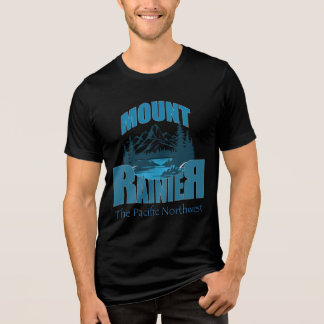 T-shirt En Tri-matière Typographie d'aventure Mont Rainier | Conception d