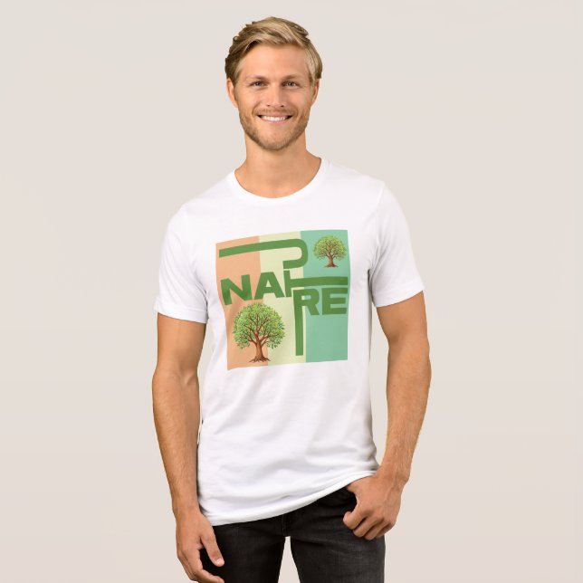 T-shirt En Tri-matière Typographie de la nature (Recto plein)