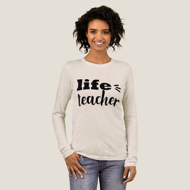 T-shirt En Tri-matière Typographie de l'enseignant (Recto complet)