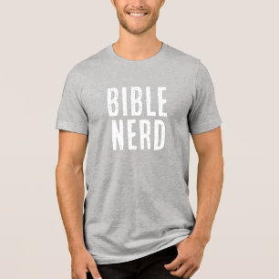 T-shirt En Tri-matière Typographie de nerd de la Bible drôle étude chréti