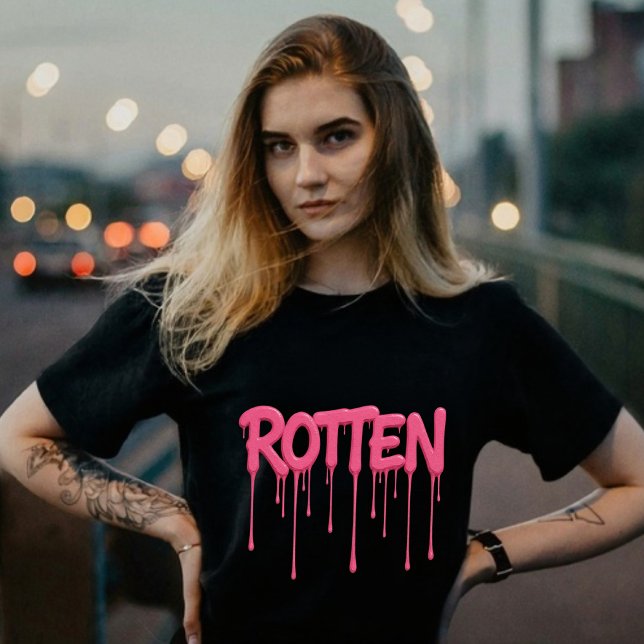 T-shirt En Tri-matière Typographie de police ROTTEN Drip (Créateur téléchargé)