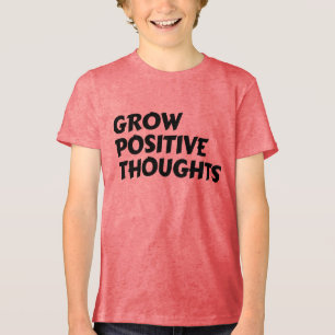 T-shirt En Tri-matière typographie inspirante de pensées positives à cult