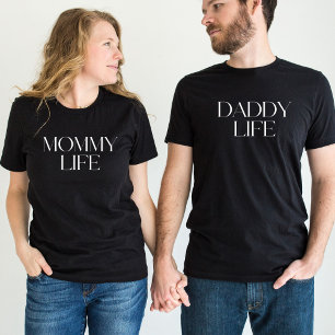 T-shirt En Tri-matière Typographie Moderne et Élégante " Vie de Maman "