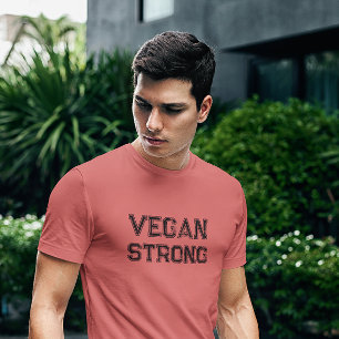 T-shirt En Tri-matière Typographie Vegan Strong Grungy