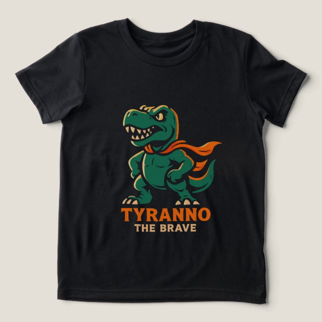 T-shirt En Tri-matière Tyranno le Brave - Héros Dinosaur (Design Recto)