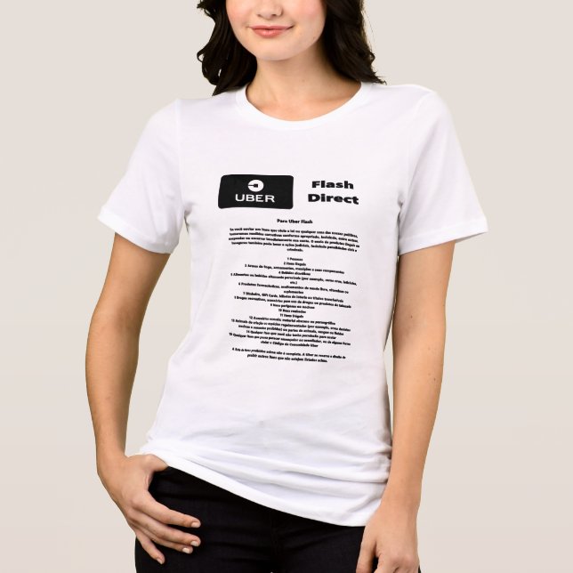 T-shirt En Tri-matière Uber Flash Direct Diretrizes (Recto)