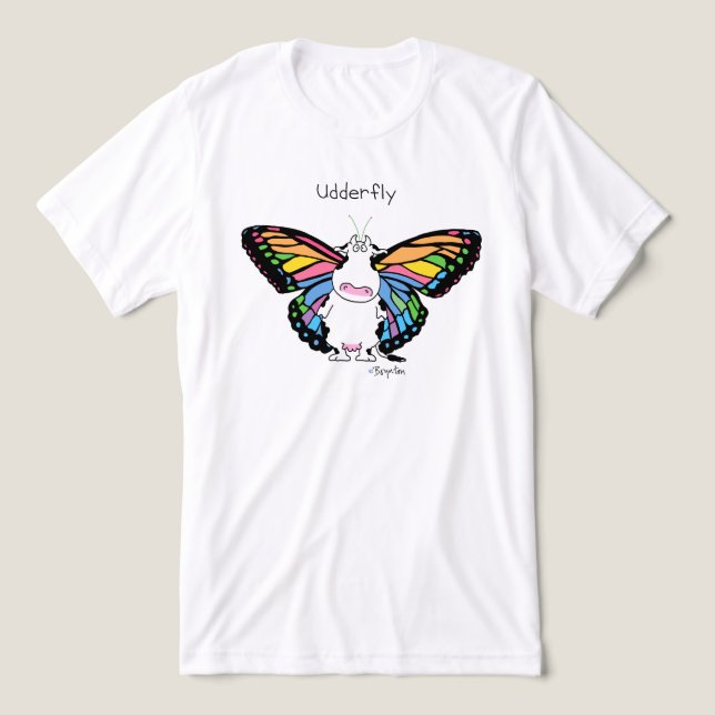 T-shirt En Tri-matière UDDERFLY par Sandra Boynton (Design Recto)