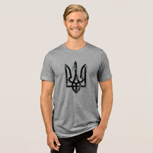 T-shirt En Tri-matière UKRAINE. Trident. Armoiries ukrainiennes.