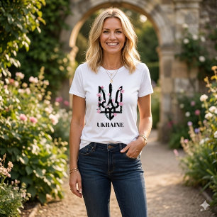 T-shirt En Tri-matière UKRAINE. Trident. Armoiries ukrainiennes.