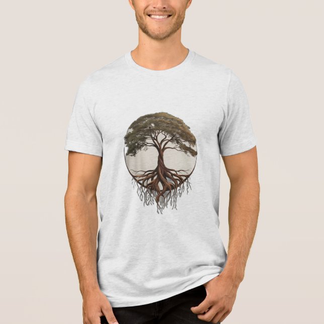 T-shirt En Tri-matière Un arbre aux racines complexes (Recto)