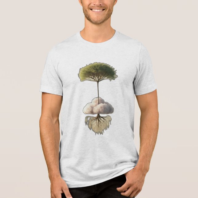 T-shirt En Tri-matière Un arbre qui pousse à l'envers (Recto)