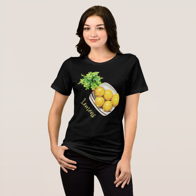 T-shirt En Tri-matière Un Bol De Citrons (Recto plein)
