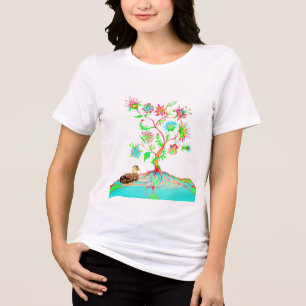 T-shirt En Tri-matière Un canard et un arbre de vie