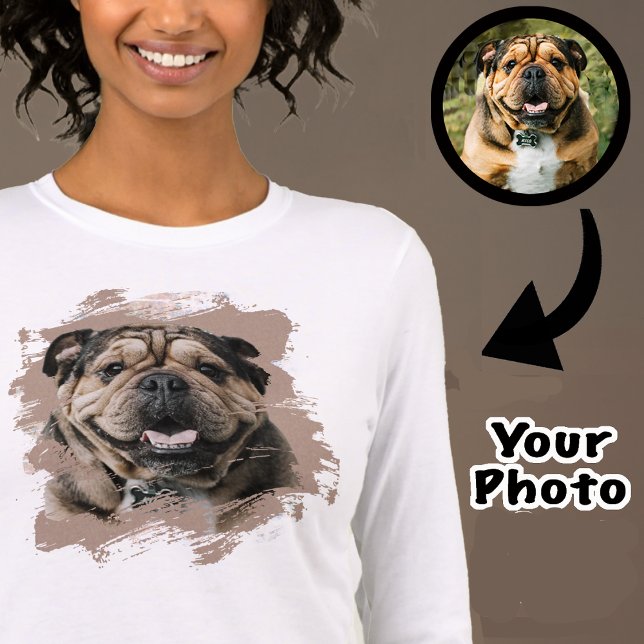 T-shirt En Tri-matière Un chien de taureau unique mignonne ou votre photo (Créateur téléchargé)