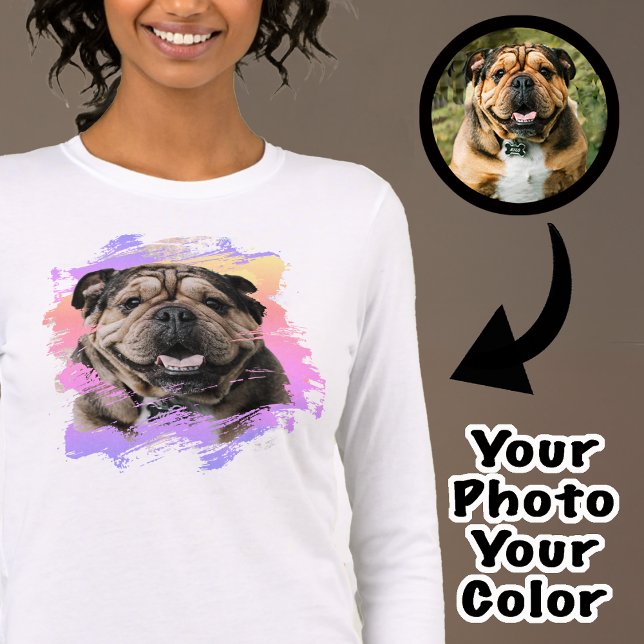 T-shirt En Tri-matière Un chien de taureau unique mignonne ou votre photo (Créateur téléchargé)