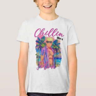 T-shirt En Tri-matière Un Chillin Comme Un Felon Drôle Trump Pour Le Prés