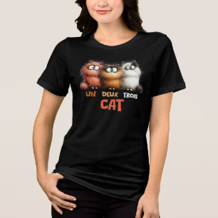 T-shirt En Tri-matière Un Deux Trois Chat, Chat Français