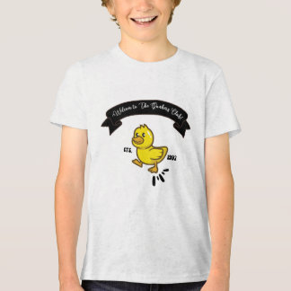 T-shirt En Tri-matière un drôle de canard jaune marchant de façon amusant