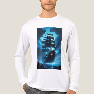 T-shirt En Tri-matière un navire fantôme, un bateau pirate, un navire bru