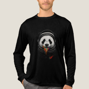 T-shirt En Tri-matière Un ours panda noir et blanc portant une combinaiso