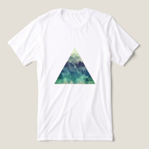 T-shirt En Tri-matière Un paysage de montagne triangulaire géométrique