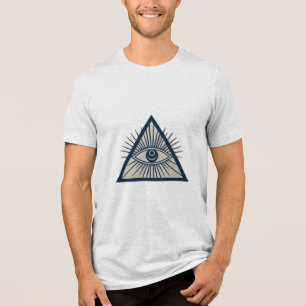 T-shirt En Tri-matière Un troisième oeil aux lignes rayonnantes