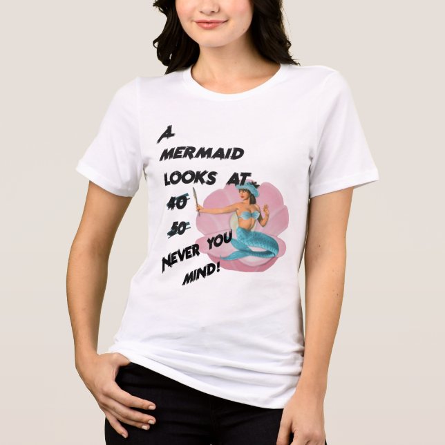 T-shirt En Tri-matière Une sirène regarde 60 ans (Recto)