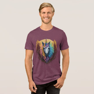 T-shirt En Tri-matière Unicorne arc-en-ciel