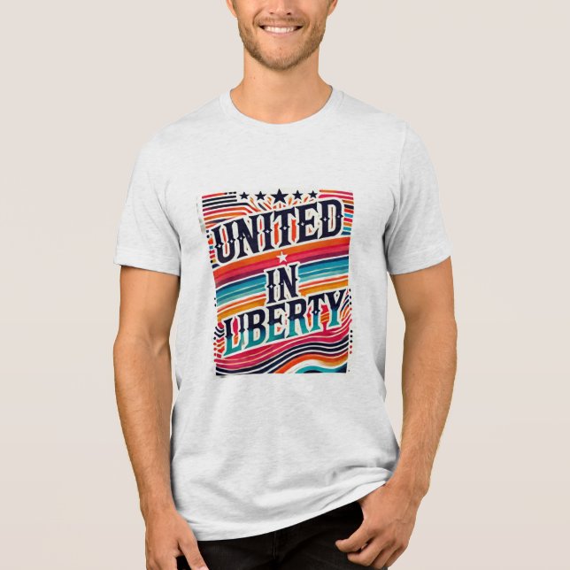 T-shirt En Tri-matière Unis dans la liberté (Recto)