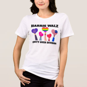 T-shirt En Tri-matière Unité sur la division Kamala Harris Tim Walz