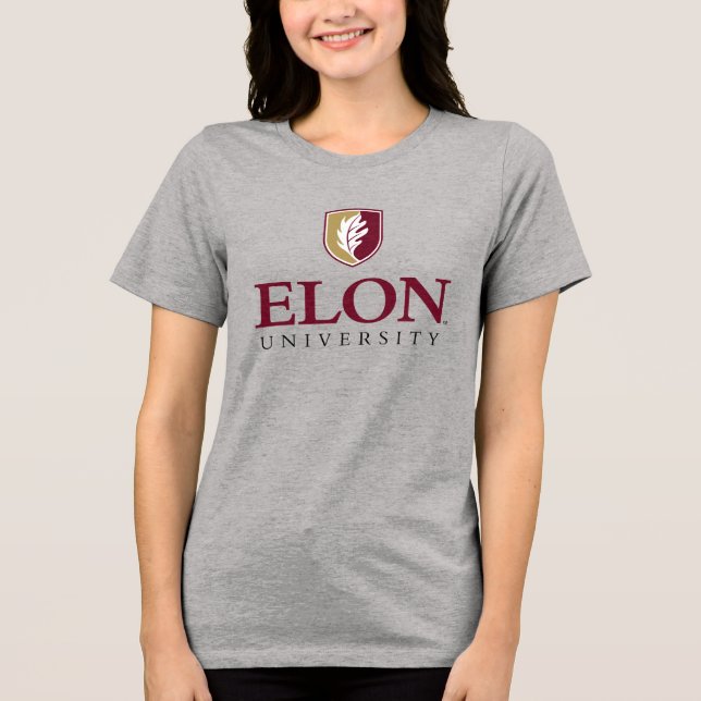 T-shirt En Tri-matière Université Elon (Recto)