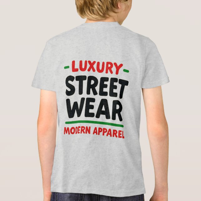 T-shirt En Tri-matière Urban Elegance: Luxury Street Wear Design (Verso)
