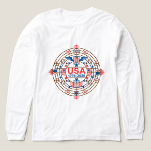T-SHIRT  EN TRI-MATIÈRE USA 1776-2026