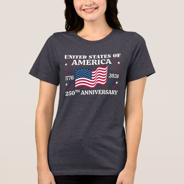 T-shirt En Tri-matière USA 250th Anniversary 4th Of July (Recto)