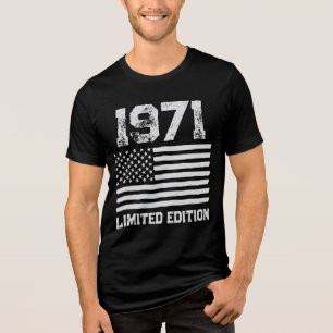 T-shirt En Tri-matière USA America Drapeau modifiable Personnalisé Texte 